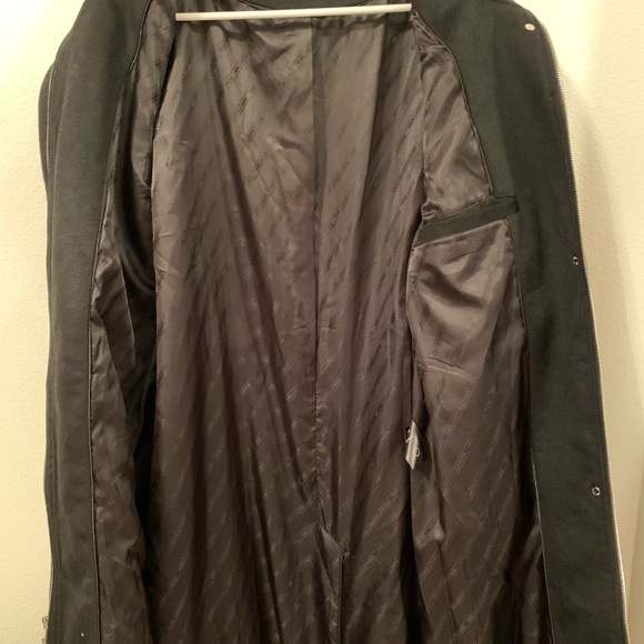 Karl Lagerfeld Paris Stand Collar Wool Blend Coat Size  XL - Picture 8 of 9